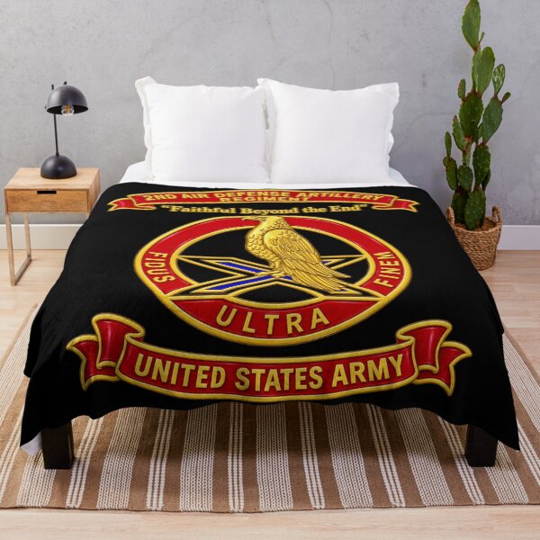 Item preview, 2nd Air Defense Artillery Regiment - Faithful Beyond the End DUI - United States Army - 3D - Transparent designed and sold by Military Insignia Products.