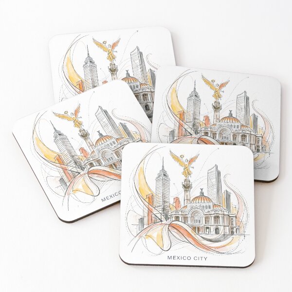 Item preview, Mexico City Architectural Line Art designed and sold by EdwinkOne.