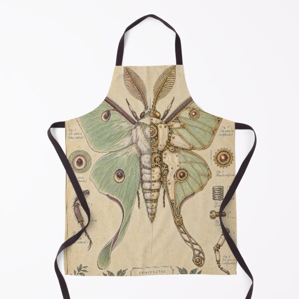 Item preview, Luna Moth Lvnae Papilio Natura et Machina Cyber Renaissance Plate designed and sold by DMarquiseArt.