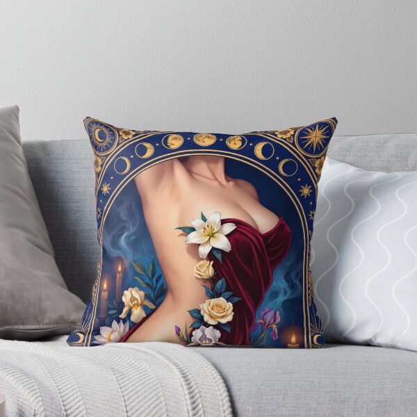 Item preview, Celestial Floral Goddess Art | Mystical Moon Phases | Dark Feminine Aesthetic | Gothic Botanical Wall Art designed and sold by GarnerSupplyCo.