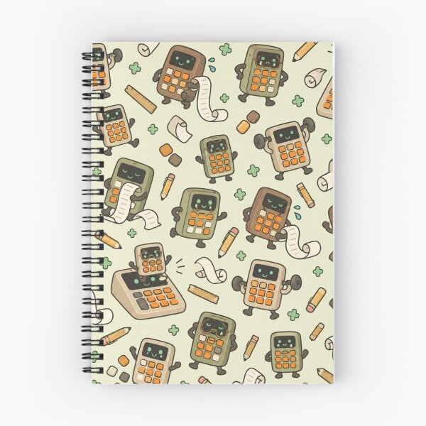 Item preview, Retro Calculator Funny Pattern | Cute Vintage Calculators Lifting Weights and Doing Math designed and sold by DebugLab.