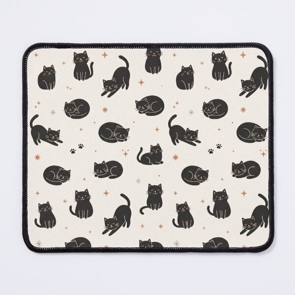 Item preview, Cute Black Cats and Stars Minimalist Seamless Pattern designed and sold by Epic Wear Store.