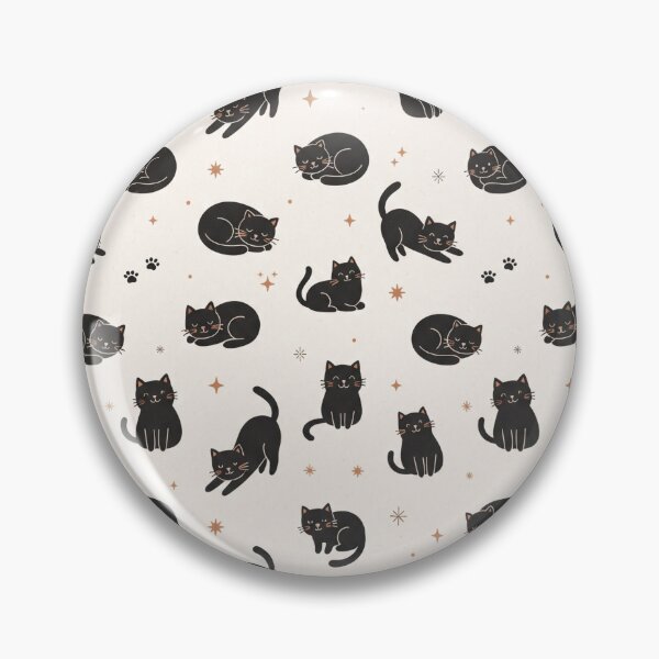 Item preview, Cute Black Cats and Stars Minimalist Seamless Pattern designed and sold by Epic Wear Store.