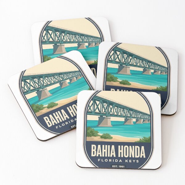 Item preview, Bahia Honda Florida Old Bridge Oval Badge Sticker designed and sold by DetourDgn.