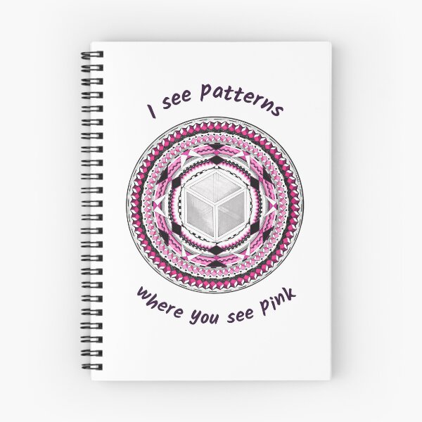 Item preview, I See Patterns Where You See Pink - Pink Sacred Cube Mandala Light designed and sold by Portal Mandalas.