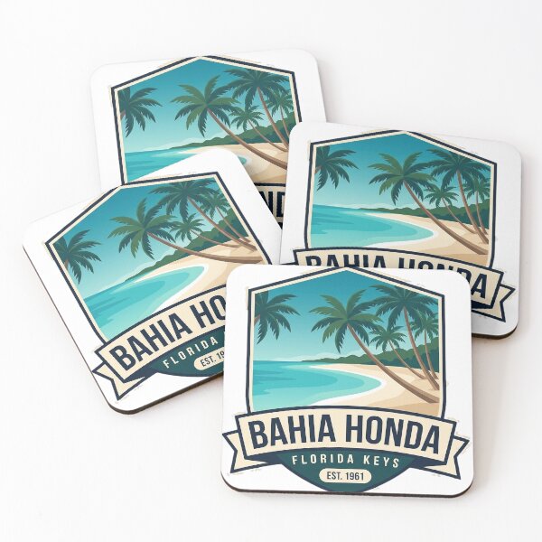 Item preview, Bahia Honda Florida Palm Beach Shield Badge Sticker designed and sold by DetourDgn.