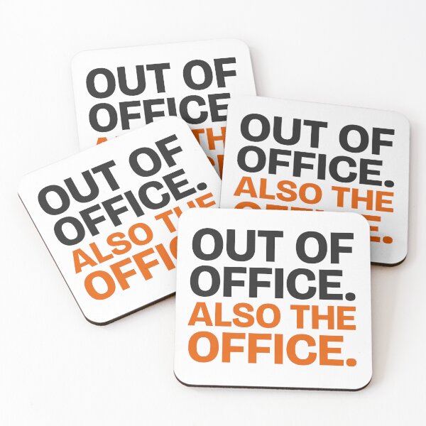 Item preview, Out of Office. Also the Office. Funny Freelancer Sticker designed and sold by flipid776.