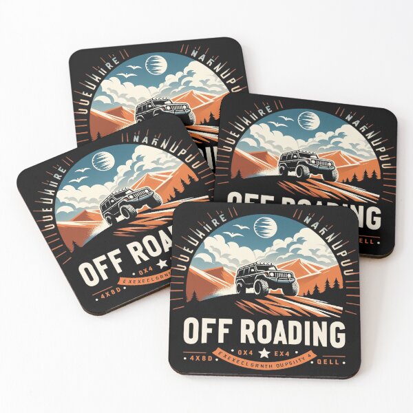 Item preview, Vintage Off Roading Adventure - 4x4 Outdoor Expedition designed and sold by Shopeon Designs.