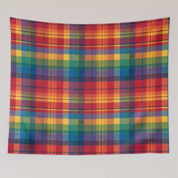 Item preview, Rainbow Plaid Check Pattern designed and sold by Sybille-Yates.