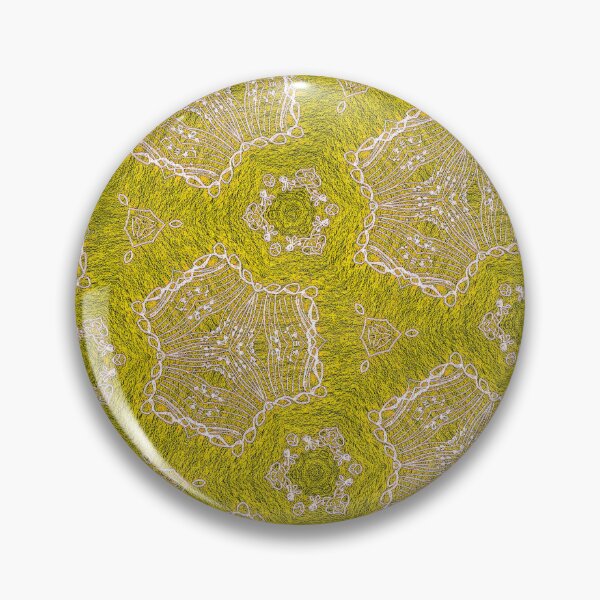 Item preview, Lime Green Psychedelic Kaleidoscope - Abstract Grass Mandalas designed and sold by QRUASEL.