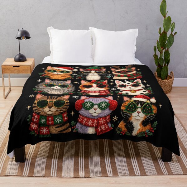 Item preview, Cool Christmas Cats In Sunglasses Festive Holiday designed and sold by browning2989.