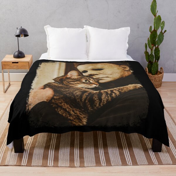 Item preview, The Boogeyman Michael Myers Cuddle Cat Vintage Horror designed and sold by GusHickman.