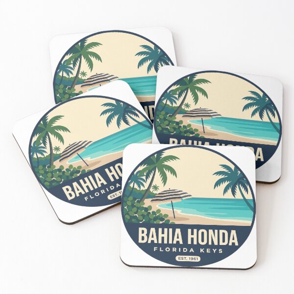 Item preview, Bahia Honda Florida Sandspur Beach Circle Badge Sticker designed and sold by DetourDgn.
