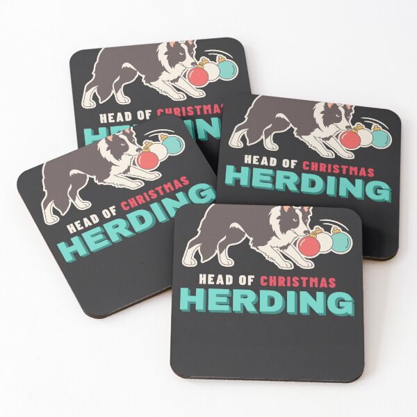 Item preview, Head Of Christmas Herding Funny Border Collie Dog Holiday designed and sold by SickDesign.