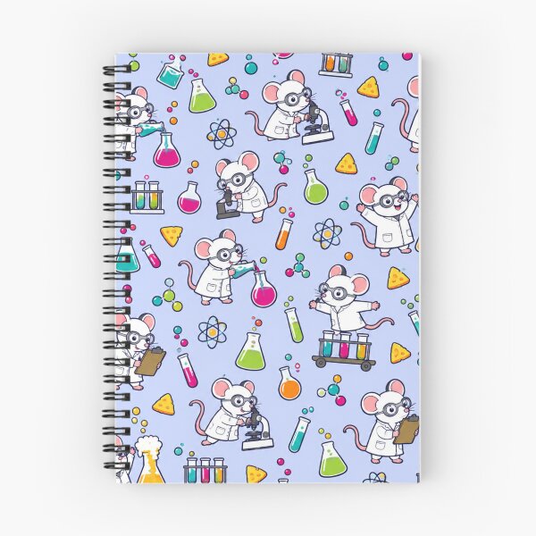 Item preview, Lab Mouse Cute Science Pattern | White Mice in Lab Coats Running the Chemistry Lab designed and sold by DebugLab.