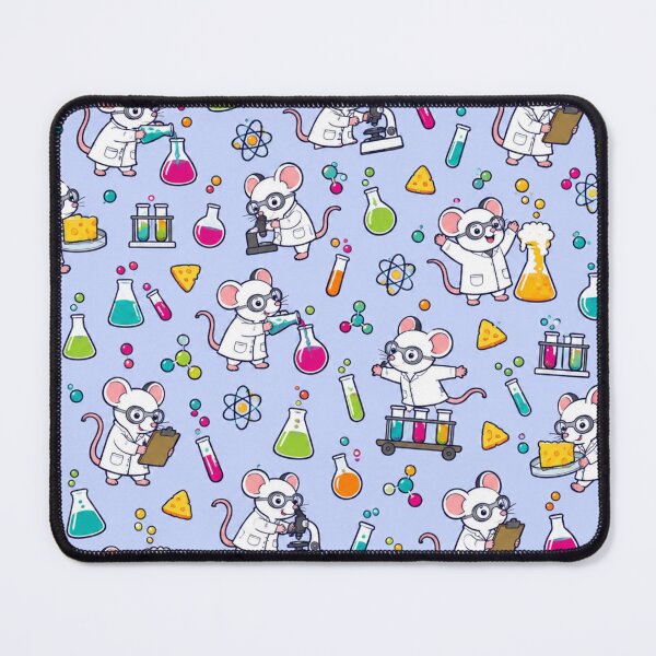 Item preview, Lab Mouse Cute Science Pattern | White Mice in Lab Coats Running the Chemistry Lab designed and sold by DebugLab.