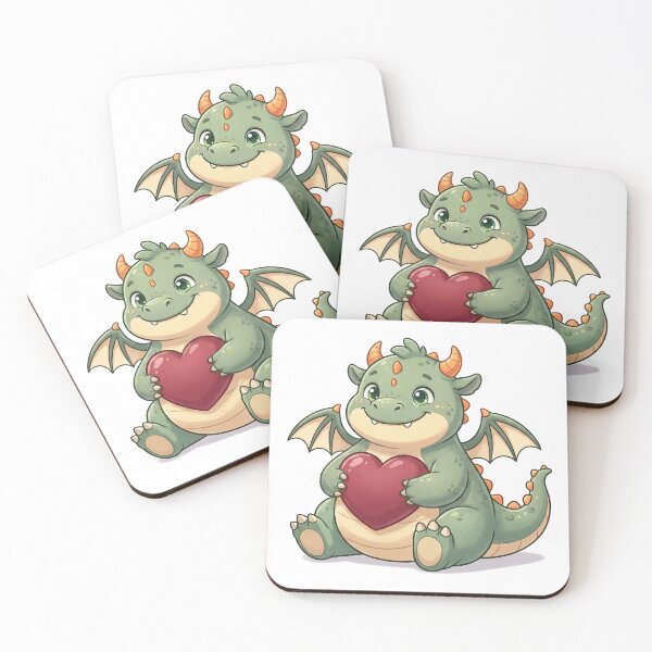 Item preview, Matcha the Cute Baby Dragon - Heart designed and sold by VFXguy.