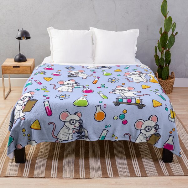 Item preview, Lab Mouse Cute Science Pattern | White Mice in Lab Coats Running the Chemistry Lab designed and sold by DebugLab.