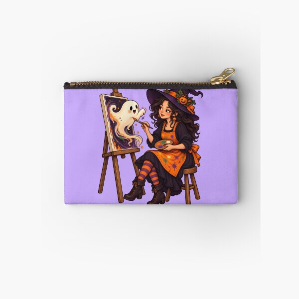 Item preview, Witch Artist and Her Canvas Ghost designed and sold by DreamagineArtDesign.