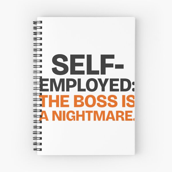 Item preview, Self-Employed: The Boss Is a Nightmare. Funny Freelancer Sticker designed and sold by flipid776.
