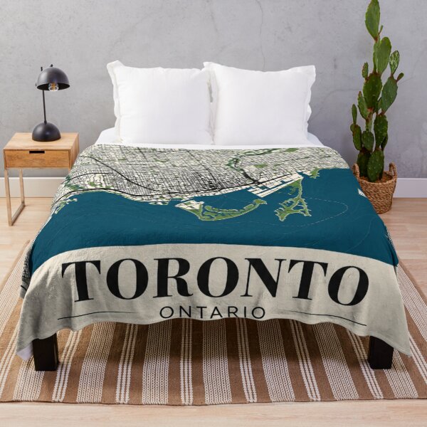 Item preview, Toronto Vintage Map and Skyline City Art designed and sold by AbstractAuraArt.
