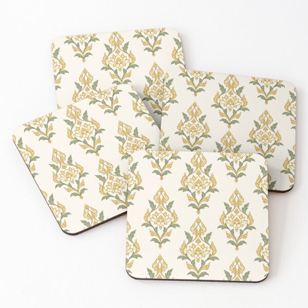 Item preview, Elegant Vintage Gold Damask Floral Seamless Pattern designed and sold by JuliaMarkStudio.
