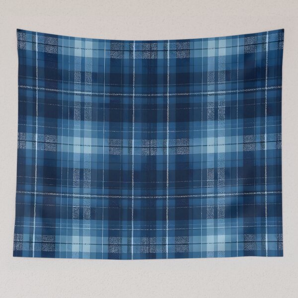 Item preview, Deep Navy Blue Tartan Plaid designed and sold by Sybille-Yates.
