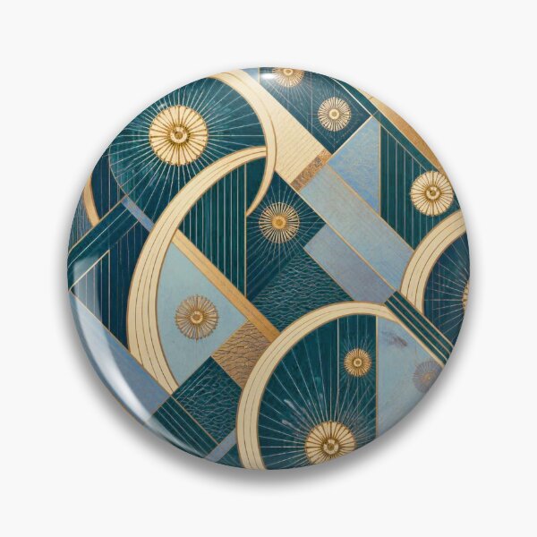 Item preview, Coastal Geometry: Azure & D´Or Collection #4 designed and sold by Helios Be. Lavsh.