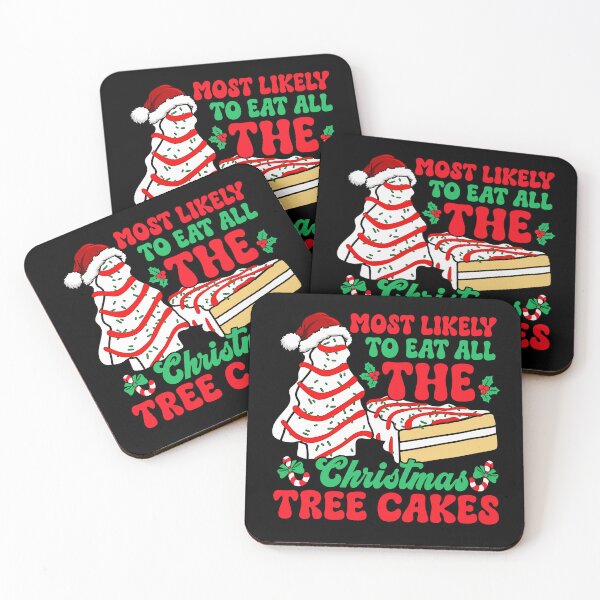 Item preview, Most Likely To Eat All The Christmas Tree Cakes Holiday Dessert Lover designed and sold by mareix.