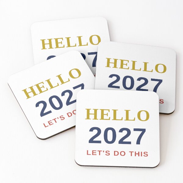 Item preview, Hello 2027 Funny New Year Celebration Retro Party Design designed and sold by nicoledesign.
