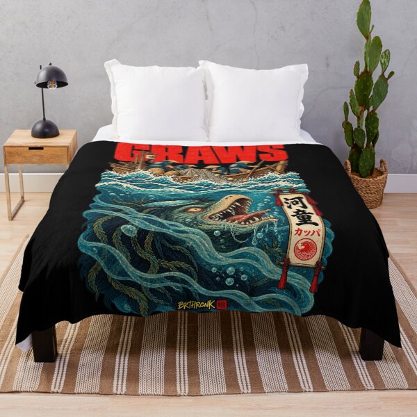 Item preview, Kappa River Yokai Water Demon Ukiyo-e Sea Monster Fishermen Art designed and sold by BRTHRCNK01.