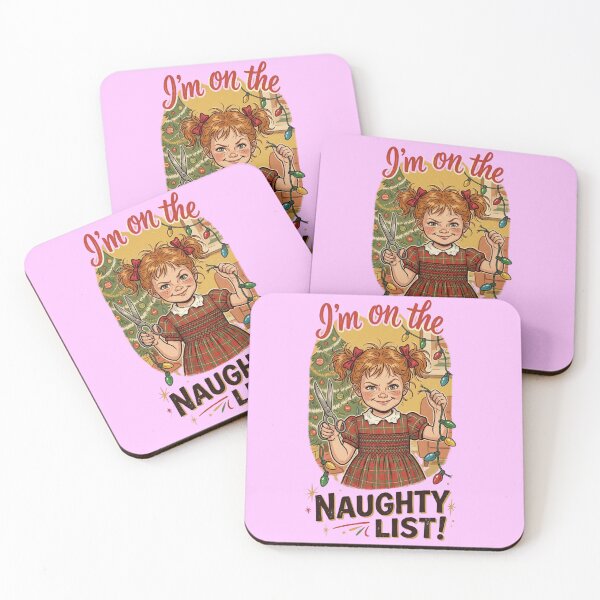 Item preview, Naughty List Vintage Christmas Art designed and sold by TheGoodShelf7.