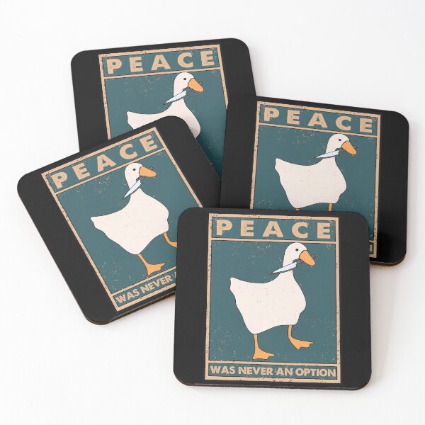 Item preview, Funny Goose with Knife Peace was never an option Retro Art designed and sold by FaizArtShop.