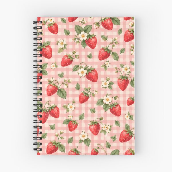 Item preview, Strawberry Picnic Gingham Cottagecore Seamless Pattern designed and sold by Epic Wear Store.