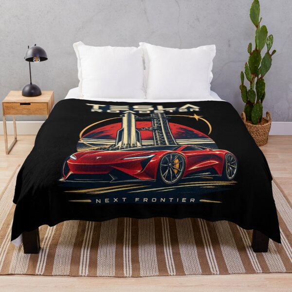 Item preview, Tesla Roadster on Mars | Next Frontier Space Car Art designed and sold by TEEJAMBOREE.