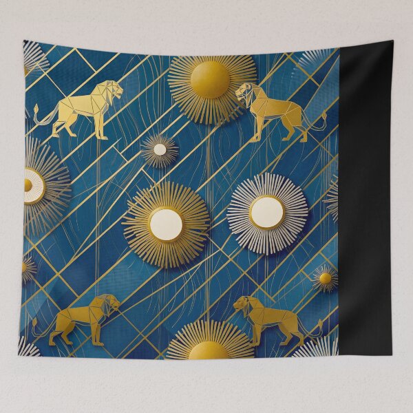 Item preview, Coastal Geometry: Azure & D´Or Collection #7 designed and sold by Helios Be. Lavsh.