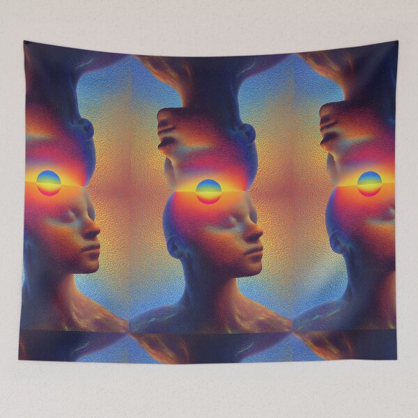 Item preview, Two Faces Around A Rising Sun designed and sold by MongLongStudio.