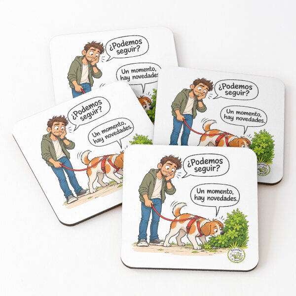 Item preview, Canine humor: dog sniffing on the walk designed and sold by Peludos, Sí gracias.