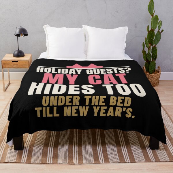 Item preview, Holiday Guests My Cat Hides Too Cat Humor designed and sold by T-J-WHATEVER.
