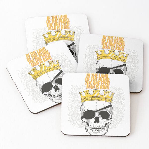 Item preview, One Eyed King Skull Crown Quote designed and sold by SmokElegancki.