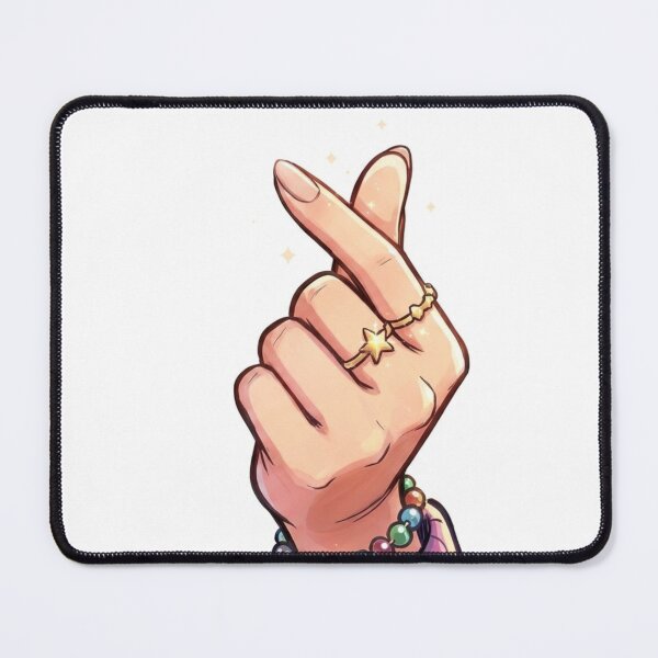 Item preview, Korean Finger Heart Hand Sign Kpop Art designed and sold by Poldi89.