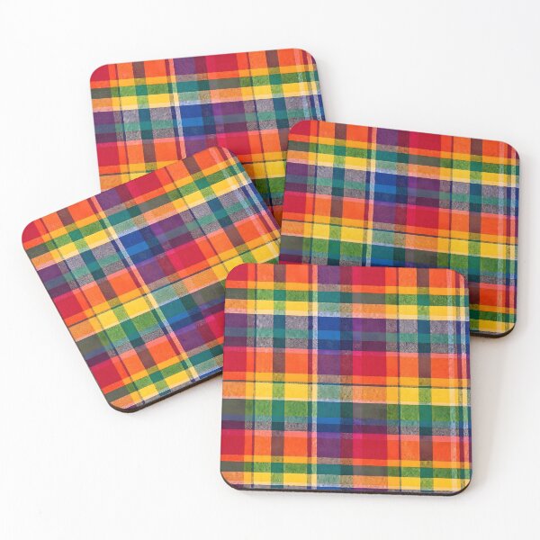 Item preview, Rainbow Plaid Check Pattern designed and sold by Sybille-Yates.