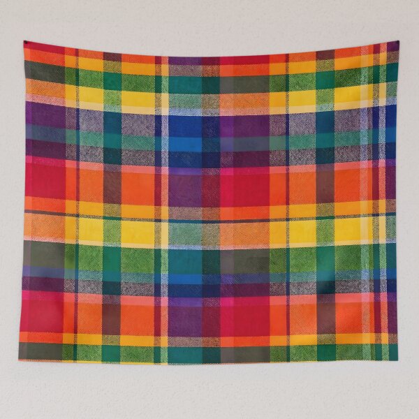 Item preview, Rainbow Plaid Check Pattern designed and sold by Sybille-Yates.