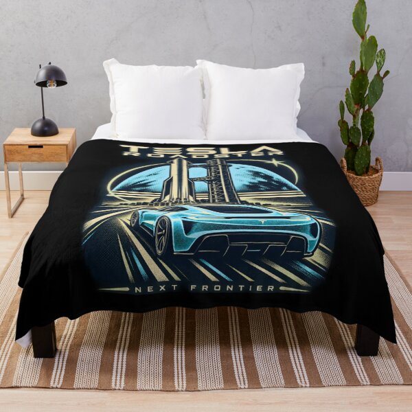 Item preview, Tesla Roadster on Mars | Next Frontier Space Car Art designed and sold by TEEJAMBOREE.