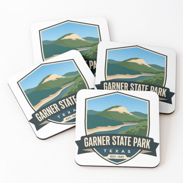 Item preview, Garner State Park Texas Old Baldy Shield Badge Sticker designed and sold by DetourDgn.