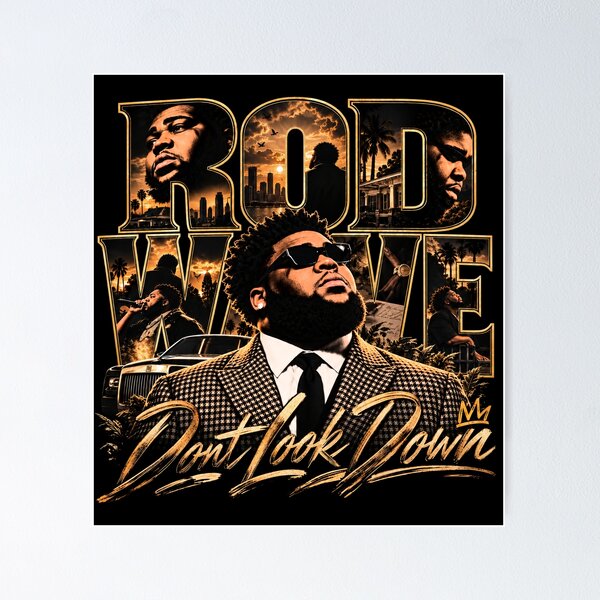 Item preview, Rodarius Rod Wave Don't Look Down Graphic designed and sold by GusHickman.