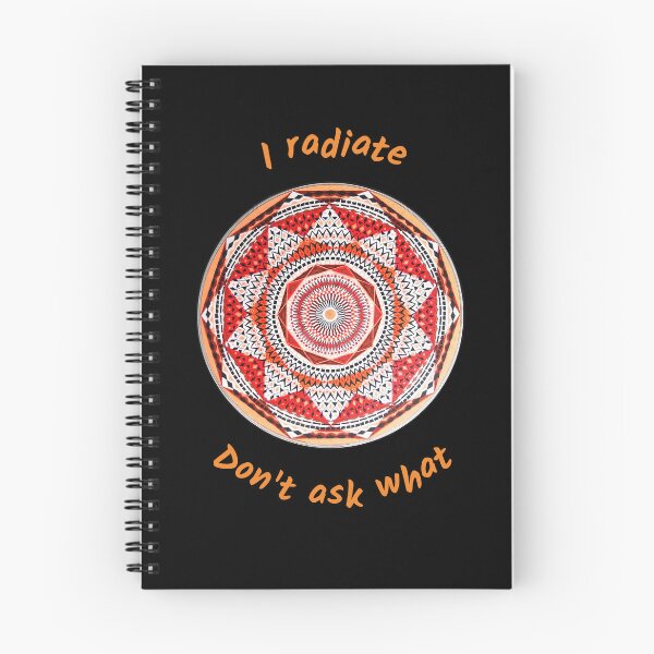 Item preview, I Radiate Don’t Ask What - Red Geometric Sunburst Mandala designed and sold by Portal Mandalas.