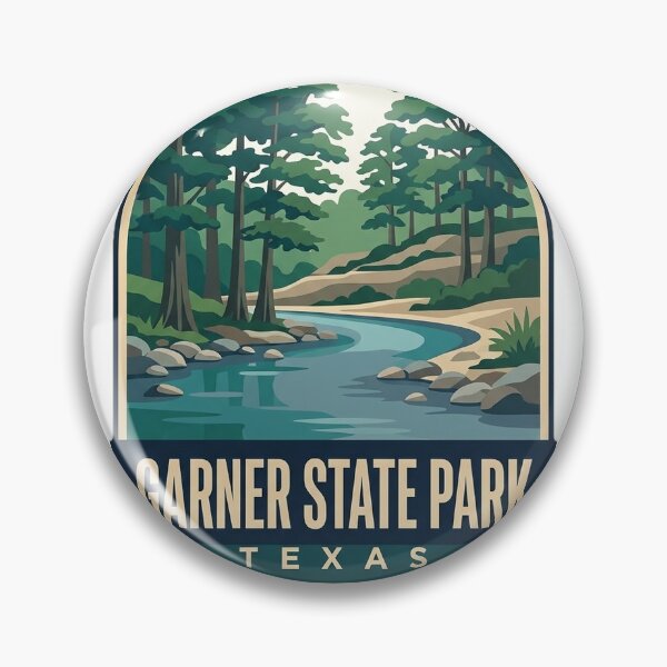 Item preview, Garner State Park Texas Cypress River Bend Arch Badge Sticker designed and sold by DetourDgn.