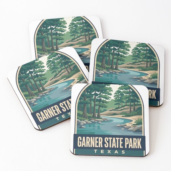 Item preview, Garner State Park Texas Cypress River Bend Arch Badge Sticker designed and sold by DetourDgn.