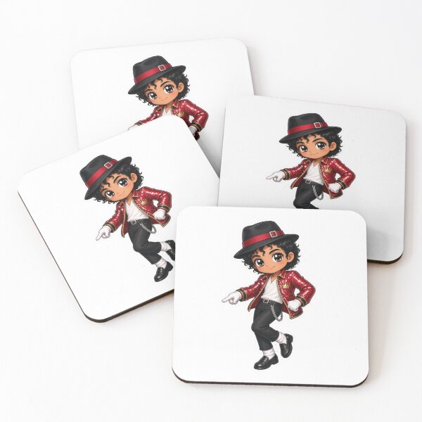 Item preview, Michael Jackson Chibi Pop Legend Red Sequin Jacket designed and sold by ExploreAura Studio.
